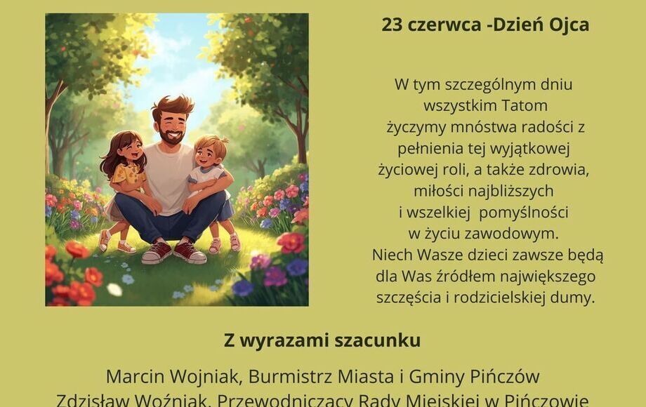 Zdjęcie do Serdeczne życzenia z okazji Dnia Ojca