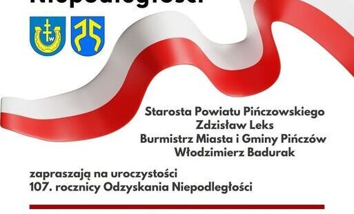 Zdjęcie do Serdecznie zapraszamy na uroczyste obchody 107 Rocznicy Odzyskania Niepodległości przez Polskę