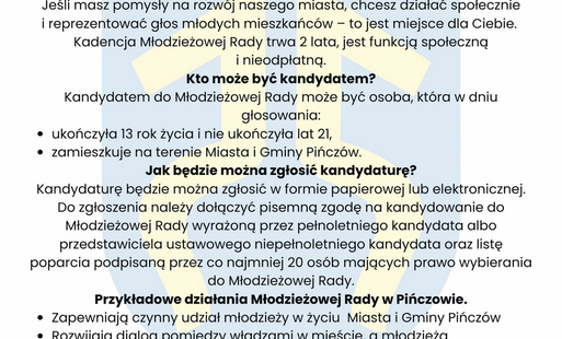 Zdjęcie do Młodzieżowa Rada Miejska w Pińczowie czeka na kandydat&oacute;w
