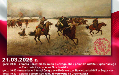 Zdjęcie do Zapraszamy na 163. Rocznicę Bitwy pod Grochowiskami