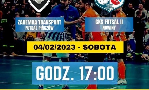 Zdjęcie do Sportowe emocje w Pińczowie. Zapraszamy na mecz Zaremba Transport Futsal Pińcz&oacute;w vs. GKS Futsal II Nowiny