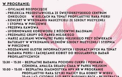 Zdjęcie do Zapraszamy na Marsz R&oacute;żowej Wstążki