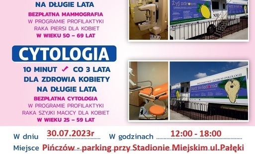 Zdjęcie do Zachęcamy do skorzystania z bezpłatnych badań profilaktycznych" podczas III Pikniku Zdrowia w Pińczowie. Obowiązują wcześniejsze zapisy. Szczeg&oacute;ły na plakacie"