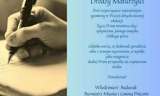 Zdjęcie do Powodzenia drodzy Maturzyści