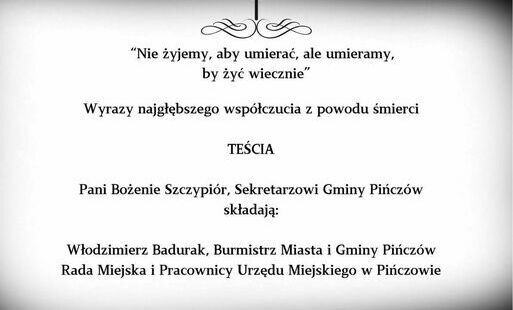 Zdjęcie do Kondolencje