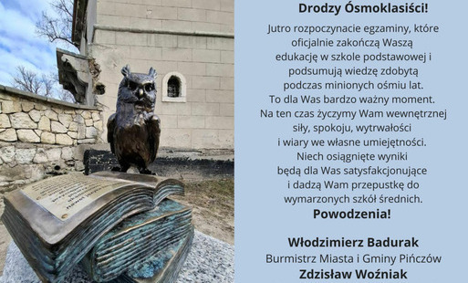 Zdjęcie do Drodzy &Oacute;smoklasiści