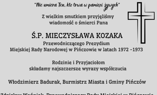 Zdjęcie do Kondolencje