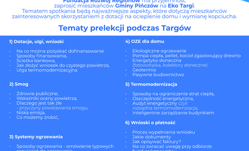 Zdjęcie do Zapraszamy na Eko Targi