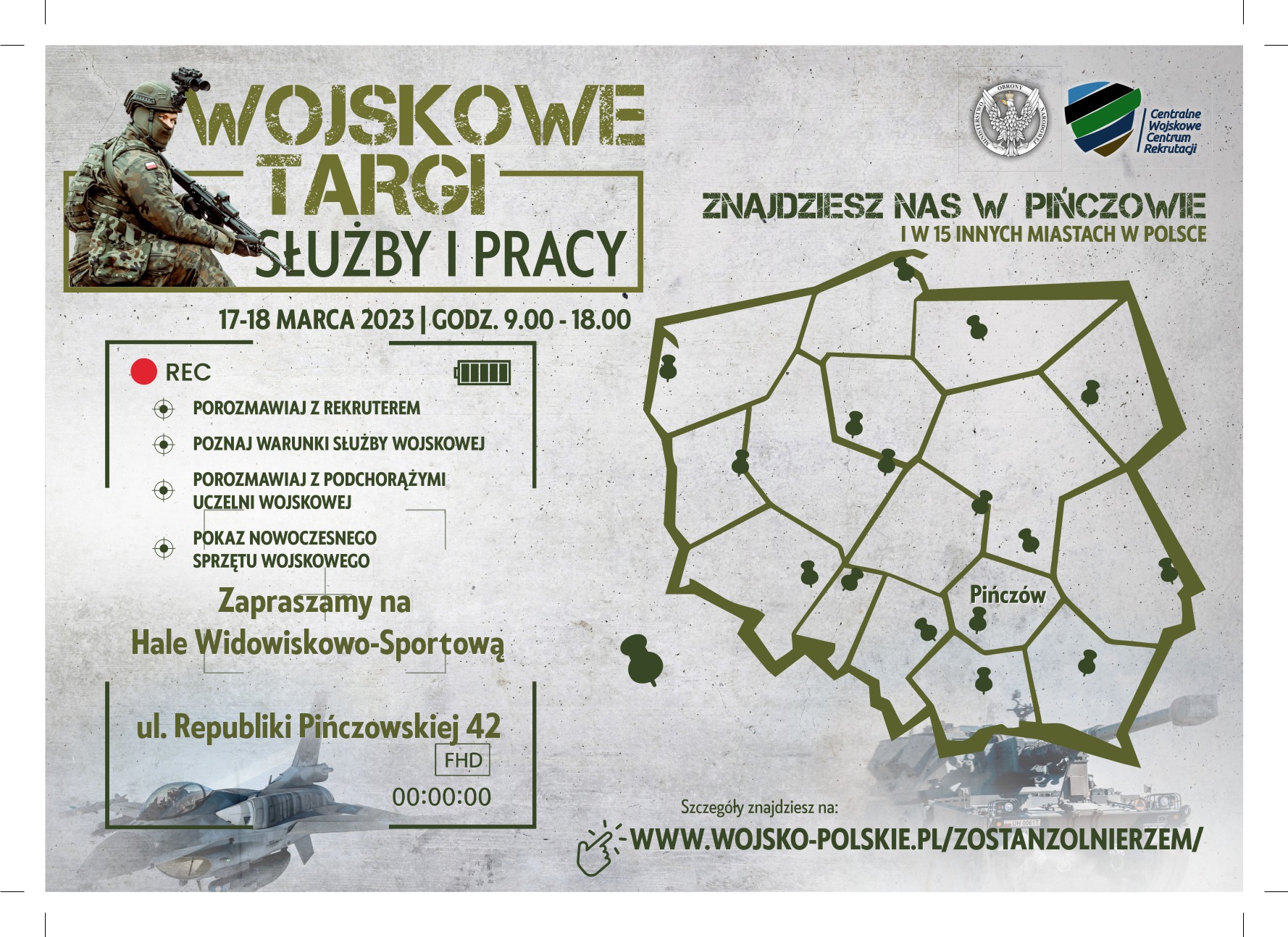 Baner WOJSKOWE TARGI SŁUŻBY I PRACY 17-18.03.2023 r. 