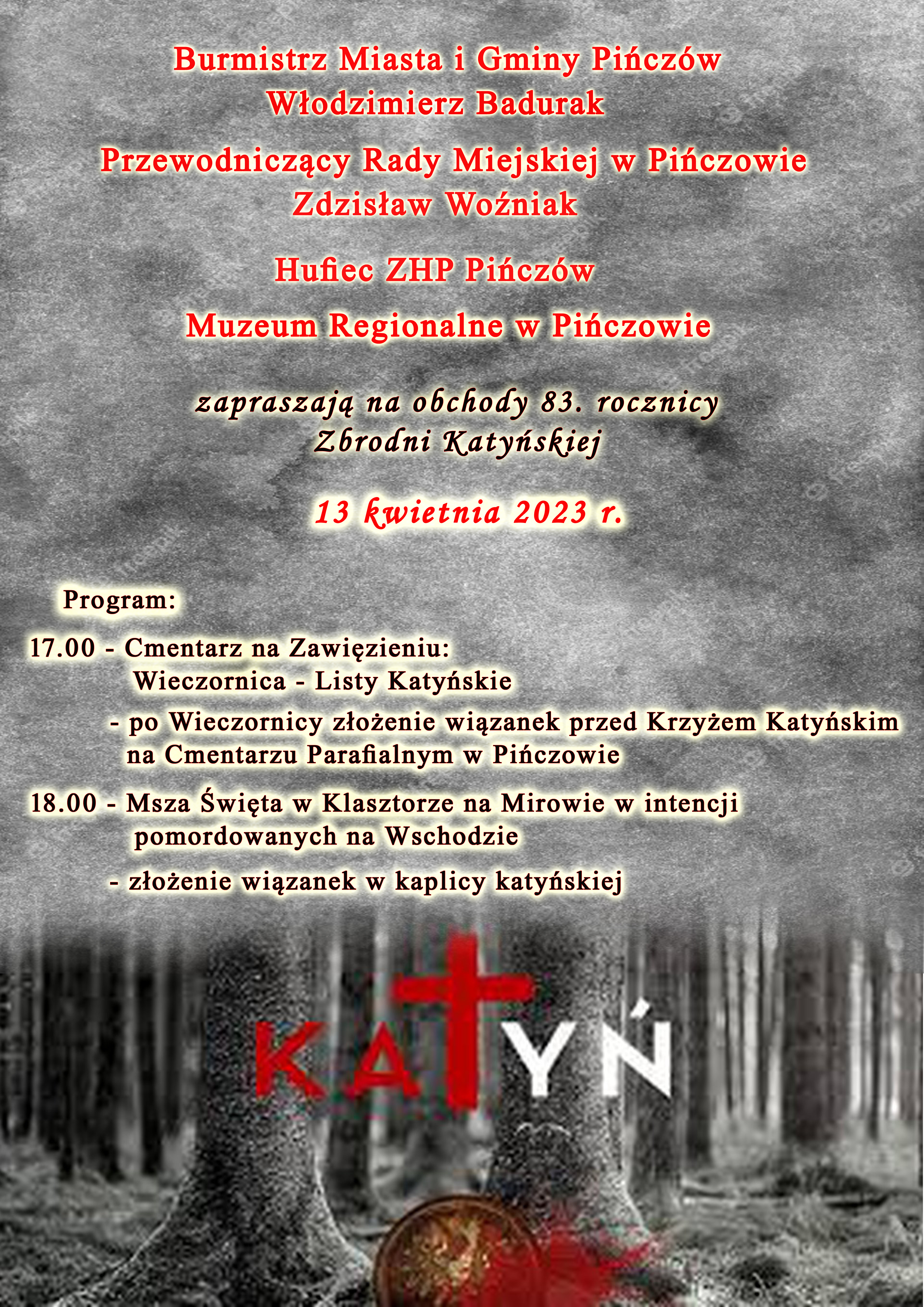 Plakat Pamiętajmy o&nbsp;Tych, kt&oacute;rzy stracili życie w&nbsp;imię wolnej Polski.