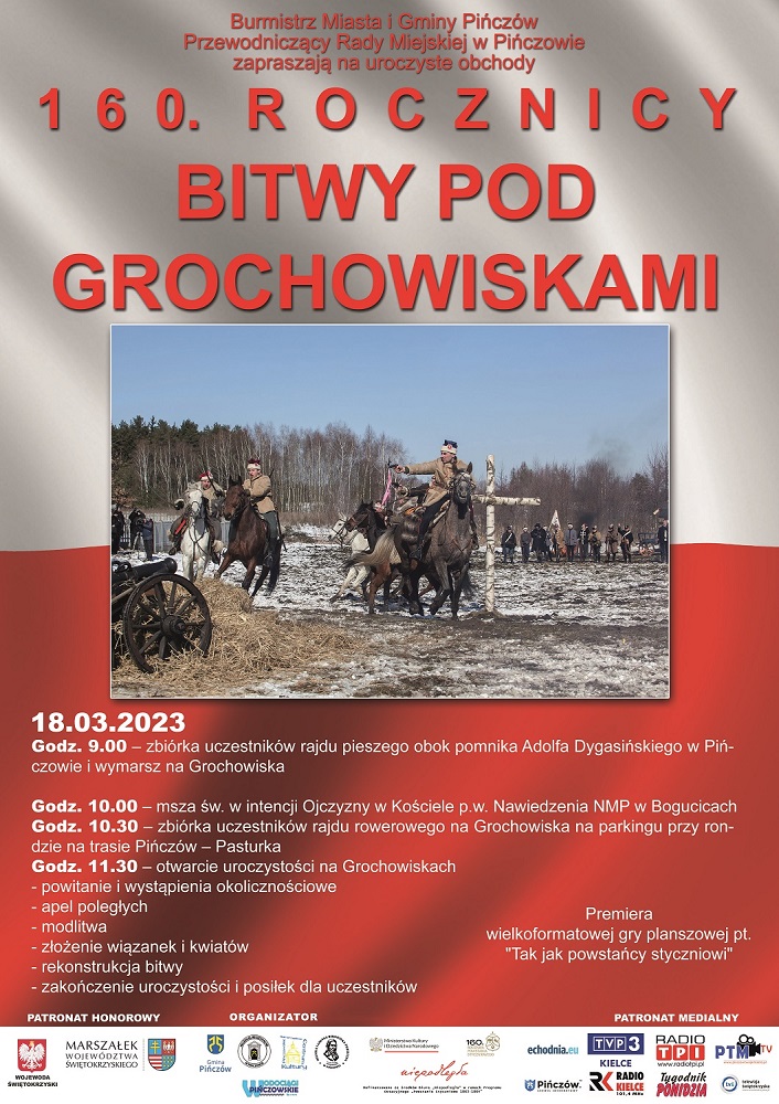 Plakat Uroczystości na&nbsp;Grochowiskach 2023. Oto program wydarzenia
